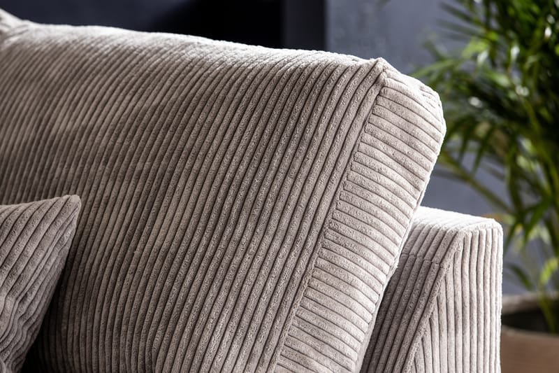 Copenhagen 4-seters Høyrevendt L-formet Sjeselongsofa i Manchester - Lys grå - Møbler - Sofaer - Sofaer med sjeselong - 4 seters sofa med divan