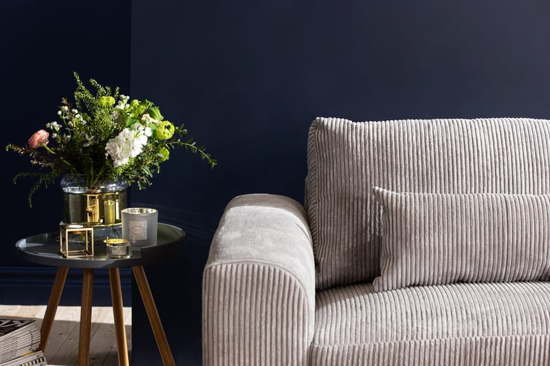 Copenhagen 4-seters Høyrevendt L-formet Sjeselongsofa i Manchester - Lys grå - Møbler - Sofaer - Sofaer med sjeselong - 4 seters sofa med divan