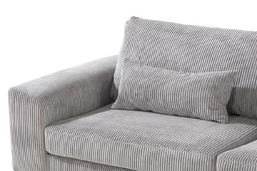 Copenhagen 4-seters Høyrevendt L-formet Sjeselongsofa i Manchester - Lys grå - Møbler - Sofaer - Sofaer med sjeselong - 4 seters sofa med divan