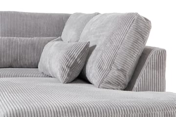 Copenhagen 4-seters Høyrevendt L-formet Sjeselongsofa i Manchester - Lys grå - Møbler - Sofaer - Sofaer med sjeselong - 4 seters sofa med divan