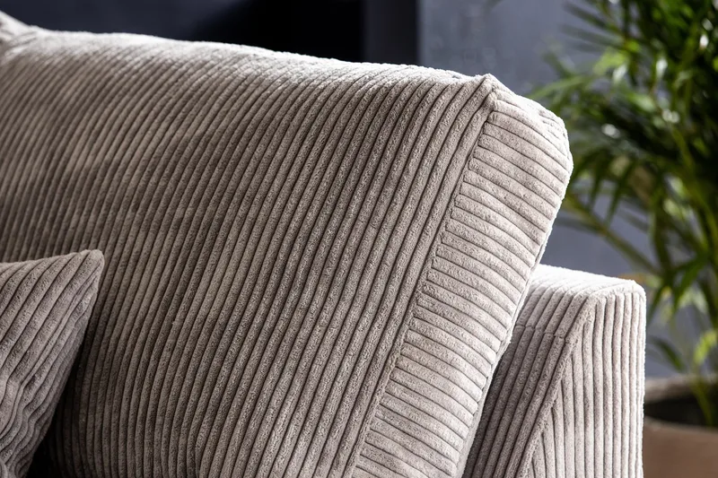 Copenhagen 4-seters Høyrevendt L-formet Sjeselongsofa i Manchester - Lys grå - Møbler - Sofaer - Sofaer med sjeselong - 4 seters sofa med divan