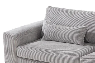 Copenhagen 4-seters Høyrevendt L-formet Sjeselongsofa i Manchester - Lys grå - Møbler - Sofaer - Sofaer med sjeselong - 4 seters sofa med divan