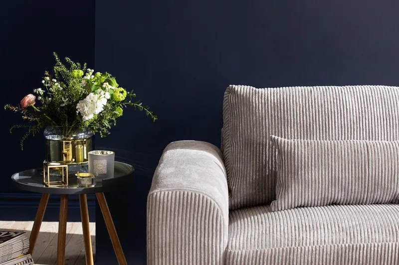 Copenhagen 4-seters Høyrevendt L-formet Sjeselongsofa i Manchester - Lys grå - Møbler - Sofaer - Sofaer med sjeselong - 4 seters sofa med divan