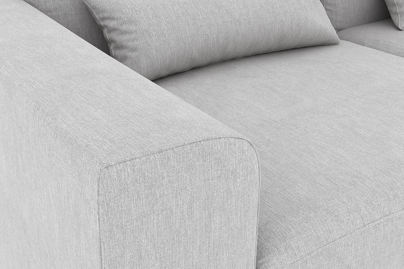 Copenhagen 4-seters Høyrevendt L-formet Sjeselongsofa i Stoff - Grå - Møbler - Sofaer - Sofaer med sjeselong - 4 seters sofa med divan