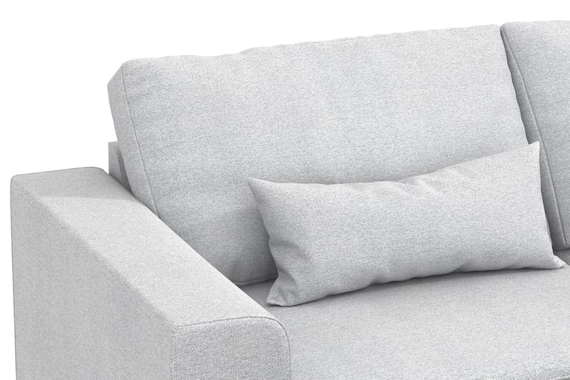 Copenhagen 4-seters Høyrevendt L-formet Sjeselongsofa i Stoff - Lys grå - Møbler - Sofaer - Sofaer med sjeselong - 4 seters sofa med divan