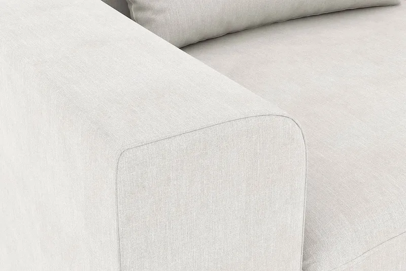 Copenhagen 4-seters Høyrevendt L-formet Sjeselongsofa i Stoff - Lys grå - Møbler - Sofaer - Sofaer med sjeselong - 4 seters sofa med divan