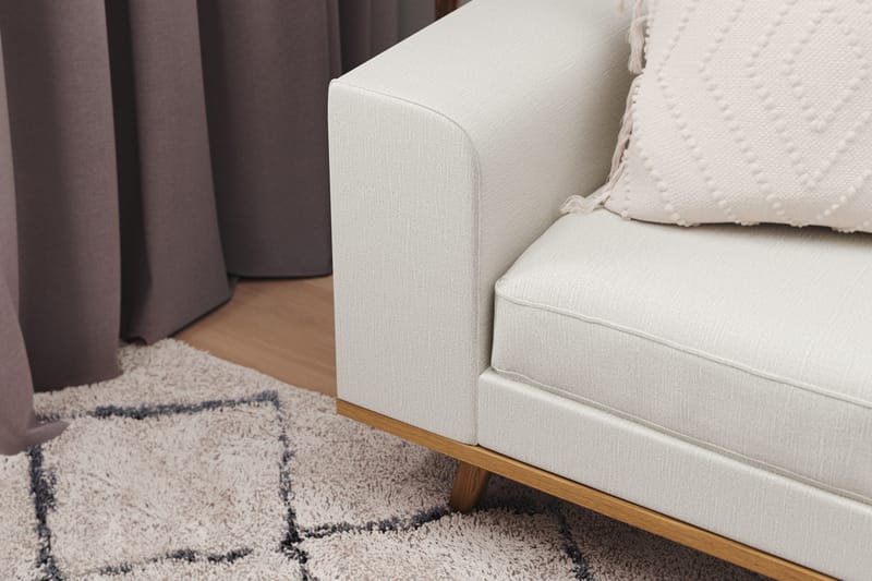 Copenhagen 4-seters Høyrevendt L-formet Sjeselongsofa i Stoff - Lys grå - Møbler - Sofaer - Sofaer med sjeselong - 4 seters sofa med divan