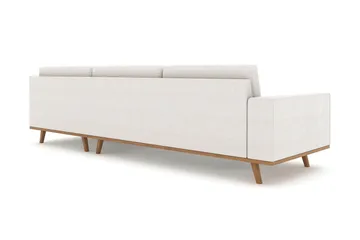 Copenhagen 4-seters Høyrevendt L-formet Sjeselongsofa i Stoff - Lys grå - Møbler - Sofaer - Sofaer med sjeselong - 4 seters sofa med divan