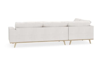 Copenhagen 4-seters Venstrevendt L-formet Sjeselongsofa i Bouclé - Hvit - Møbler - Sofaer - Sofaer med sjeselong - 4 seters sofa med divan