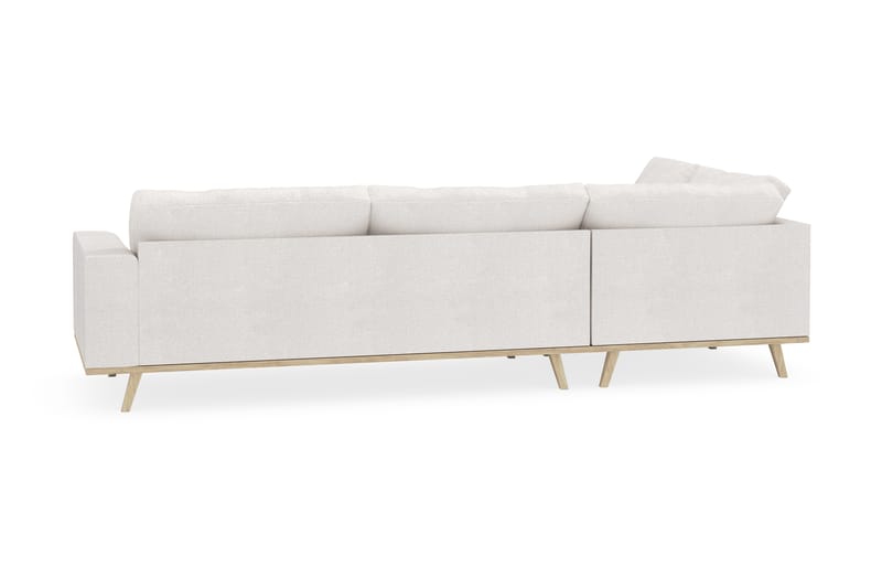 Copenhagen 4-seters Venstrevendt L-formet Sjeselongsofa i Bouclé - Hvit - Møbler - Sofaer - Sofaer med sjeselong - 4 seters sofa med divan