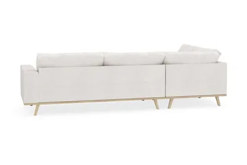 Copenhagen 4-seters Venstrevendt L-formet Sjeselongsofa i Bouclé - Hvit - Møbler - Sofaer - Sofaer med sjeselong - 4 seters sofa med divan