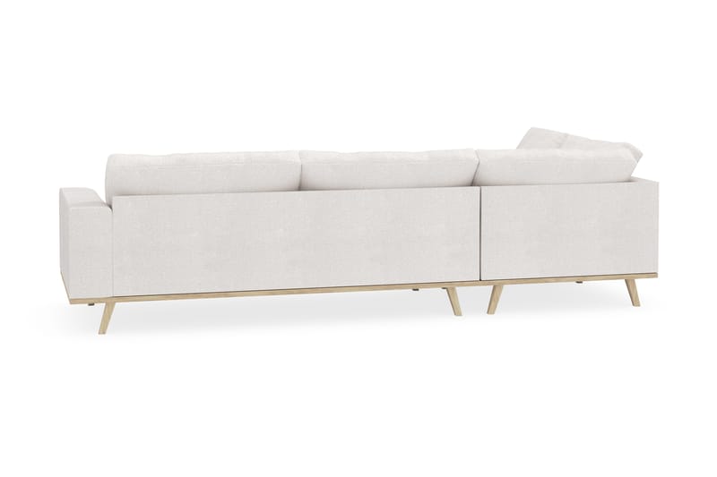Copenhagen 4-seters Venstrevendt L-formet Sjeselongsofa i Bouclé - Hvit - Møbler - Sofaer - Sofaer med sjeselong - 4 seters sofa med divan