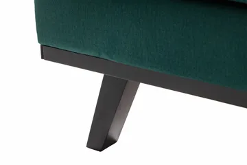 Copenhagen 4-seters Venstrevendt L-formet Sjeselongsofa i Fløyel - Grønn - Møbler - Sofaer - Sofaer med sjeselong - 4 seters sofa med divan