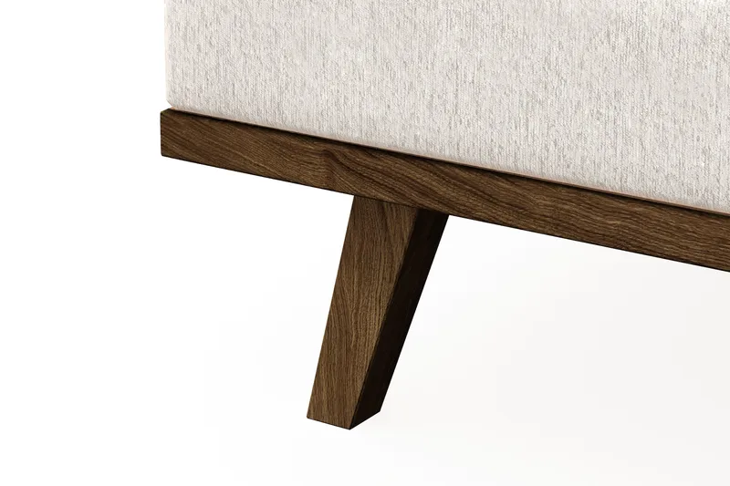 Copenhagen 4-seters Venstrevendt L-formet Sjeselongsofa i Fløyel - Kremhvit - Møbler - Sofaer - Sofaer med sjeselong - 4 seters sofa med divan