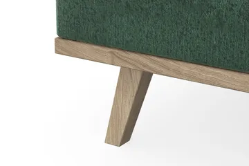 Copenhagen 4-seters Venstrevendt L-formet Sjeselongsofa i Fløyel - Mørk grønn - Møbler - Sofaer - Sofaer med sjeselong - 4 seters sofa med divan