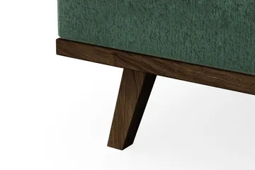 Copenhagen 4-seters Venstrevendt L-formet Sjeselongsofa i Fløyel - Mørk grønn - Møbler - Sofaer - Sofaer med sjeselong - 4 seters sofa med divan