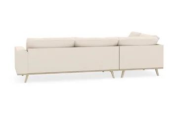 Copenhagen 4-seters Venstrevendt L-formet Sjeselongsofa i Manchester - Beige - Møbler - Sofaer - Sofaer med sjeselong - 4 seters sofa med divan