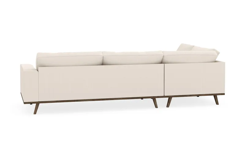 Copenhagen 4-seters Venstrevendt L-formet Sjeselongsofa i Manchester - Beige - Møbler - Sofaer - Sofaer med sjeselong - 4 seters sofa med divan