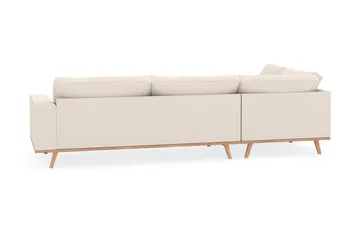 Copenhagen 4-seters Venstrevendt L-formet Sjeselongsofa i Manchester - Beige - Møbler - Sofaer - Sofaer med sjeselong - 4 seters sofa med divan