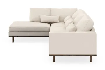 Copenhagen 4-seters Venstrevendt L-formet Sjeselongsofa i Manchester - Beige - Møbler - Sofaer - Sofaer med sjeselong - 4 seters sofa med divan