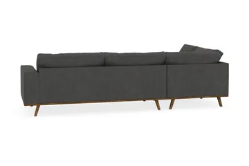 Copenhagen 4-seters Venstrevendt L-formet Sjeselongsofa i Manchester - Mørk grå - Møbler - Sofaer - Sofaer med sjeselong - 4 seters sofa med divan