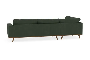 Copenhagen 4-seters Venstrevendt L-formet Sjeselongsofa i Manchester - Mørk grønn - Møbler - Sofaer - Sofaer med sjeselong - 4 seters sofa med divan
