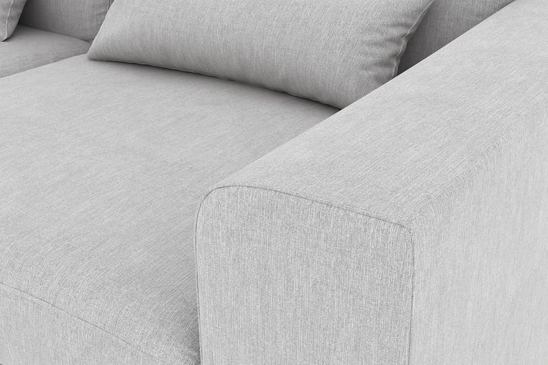 Copenhagen 4-seters Venstrevendt L-formet Sjeselongsofa i Stoff - Grå - Møbler - Sofaer - Sofaer med sjeselong - 4 seters sofa med divan