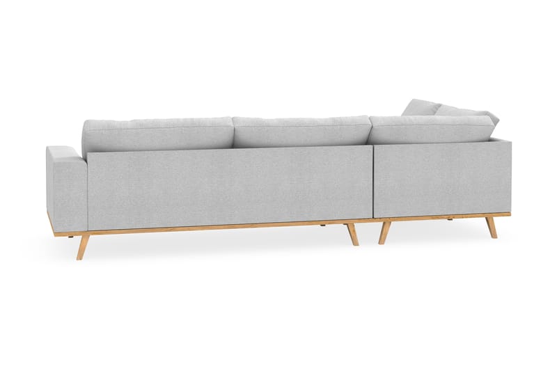 Copenhagen 4-seters Venstrevendt L-formet Sjeselongsofa i Stoff - Lys grå - Møbler - Sofaer - Sofaer med sjeselong - 4 seters sofa med divan
