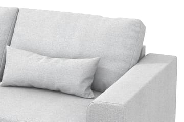 Copenhagen 4-seters Venstrevendt L-formet Sjeselongsofa i Stoff - Lys grå - Møbler - Sofaer - Sofaer med sjeselong - 4 seters sofa med divan