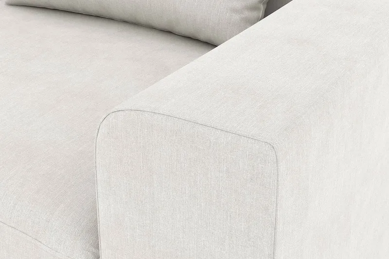 Copenhagen 4-seters Venstrevendt L-formet Sjeselongsofa i Stoff - Lys grå - Møbler - Sofaer - Sofaer med sjeselong - 4 seters sofa med divan