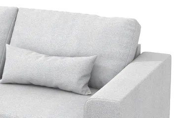 Copenhagen 4-seters Venstrevendt L-formet Sjeselongsofa i Stoff - Lys grå - Møbler - Sofaer - Sofaer med sjeselong - 4 seters sofa med divan