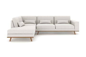 Copenhagen 4-seters Venstrevendt L-formet Sjeselongsofa i Stoff - Lys grå - Møbler - Sofaer - Sofaer med sjeselong - 4 seters sofa med divan