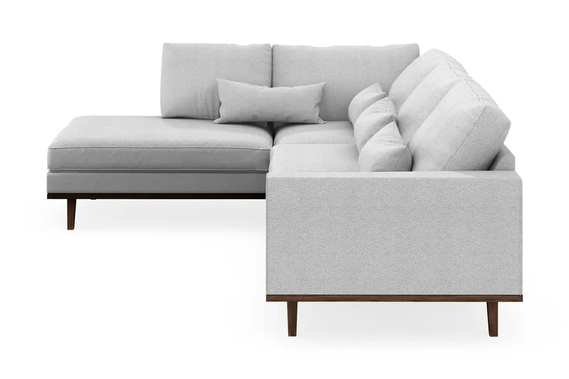 Copenhagen 4-seters Venstrevendt L-formet Sjeselongsofa i Stoff - Lys grå - Møbler - Sofaer - Sofaer med sjeselong - 4 seters sofa med divan