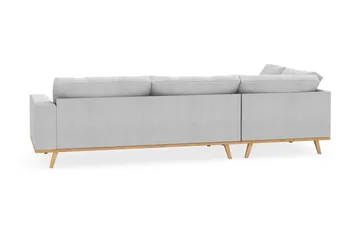 Copenhagen 4-seters Venstrevendt L-formet Sjeselongsofa i Stoff - Lys grå - Møbler - Sofaer - Sofaer med sjeselong - 4 seters sofa med divan
