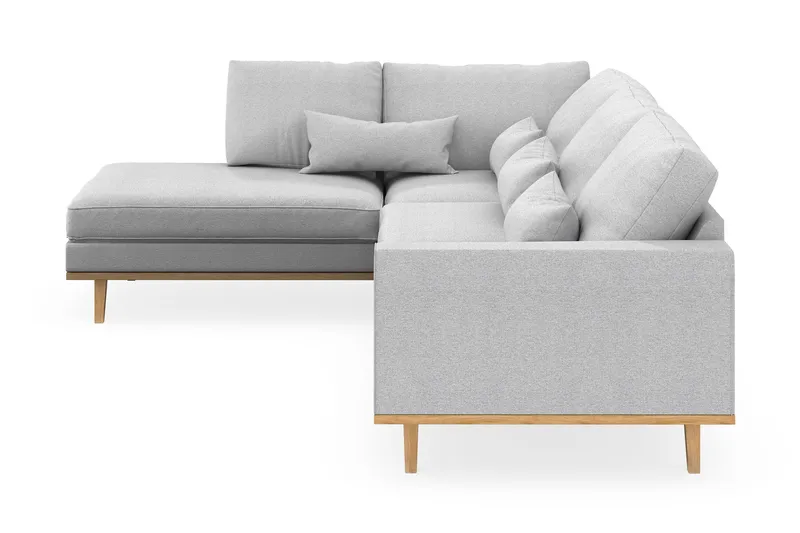 Copenhagen 4-seters Venstrevendt L-formet Sjeselongsofa i Stoff - Lys grå - Møbler - Sofaer - Sofaer med sjeselong - 4 seters sofa med divan