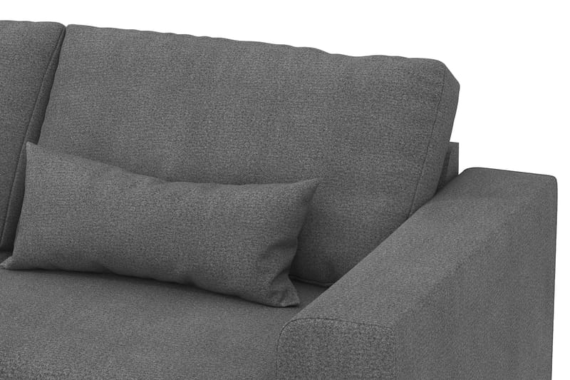 Copenhagen 4-seters Venstrevendt L-formet Sjeselongsofa i Stoff - Mørk grå - Møbler - Sofaer - Sofaer med sjeselong - 4 seters sofa med divan