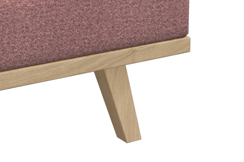 Copenhagen 4-seters Venstrevendt L-formet Sjeselongsofa i Stoff - Rosa - Møbler - Sofaer - Sofaer med sjeselong - 4 seters sofa med divan