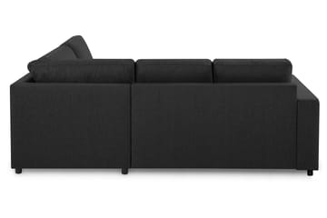 Crazy 3-seters Høyrevendt L-formet Sjeselongsofa i Stoff - Antrasitt - Møbler - Sofaer - Sofaer med sjeselong - 2 seters sofa med divan