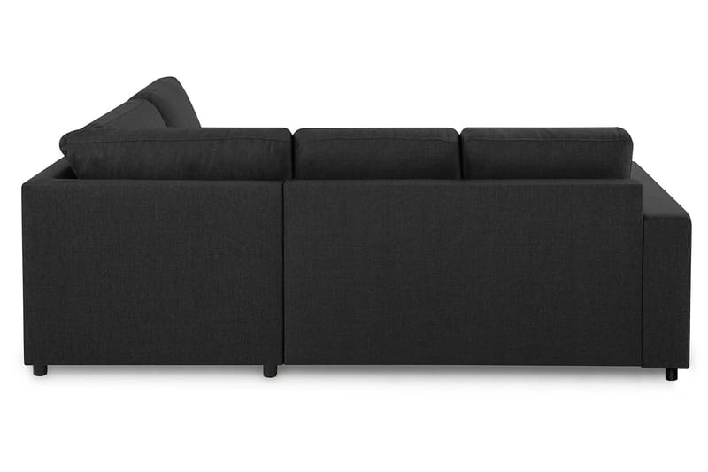 Crazy 3-seters Høyrevendt L-formet Sjeselongsofa i Stoff - Antrasitt - Møbler - Sofaer - Sofaer med sjeselong - 2 seters sofa med divan