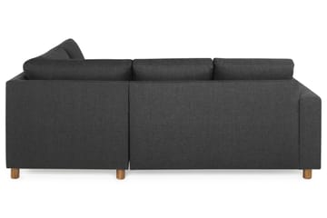 Crazy 3-seters Høyrevendt L-formet Sjeselongsofa i Stoff - Antrasitt - Møbler - Sofaer - Sofaer med sjeselong - 2 seters sofa med divan
