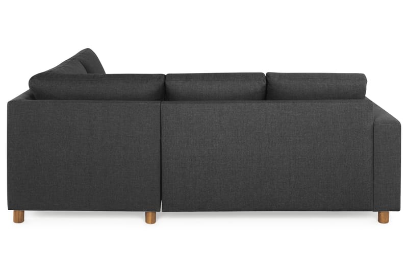 Crazy 3-seters Høyrevendt L-formet Sjeselongsofa i Stoff - Antrasitt - Møbler - Sofaer - Sofaer med sjeselong - 2 seters sofa med divan