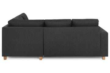 Crazy 3-seters Høyrevendt L-formet Sjeselongsofa i Stoff - Antrasitt - Møbler - Sofaer - Sofaer med sjeselong - 2 seters sofa med divan