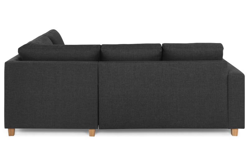 Crazy 3-seters Høyrevendt L-formet Sjeselongsofa i Stoff - Antrasitt - Møbler - Sofaer - Sofaer med sjeselong - 2 seters sofa med divan