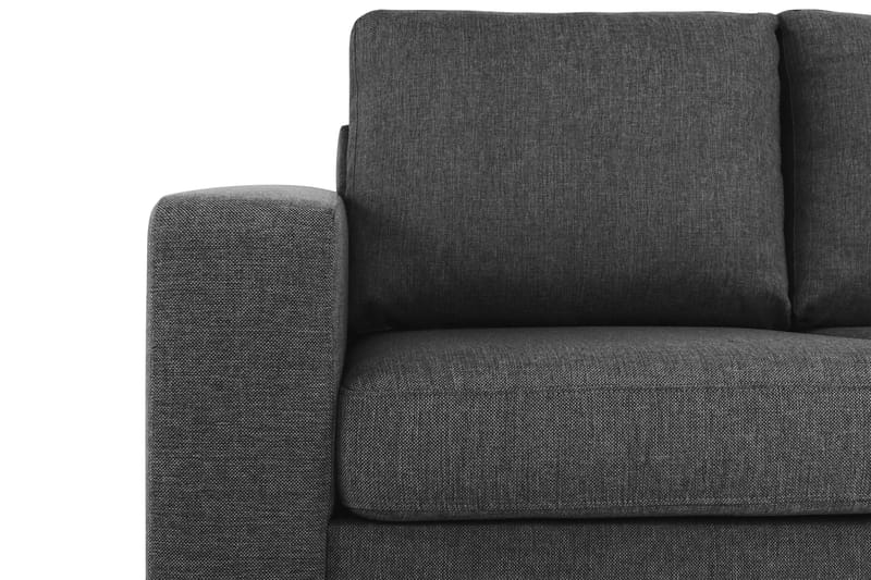Crazy 3-seters Høyrevendt L-formet Sjeselongsofa i Stoff - Antrasitt - Møbler - Sofaer - Sofaer med sjeselong - 2 seters sofa med divan