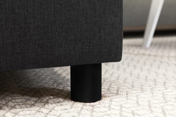 Crazy 3-seters Høyrevendt L-formet Sjeselongsofa i Stoff - Antrasitt - Møbler - Sofaer - Sofaer med sjeselong - 2 seters sofa med divan