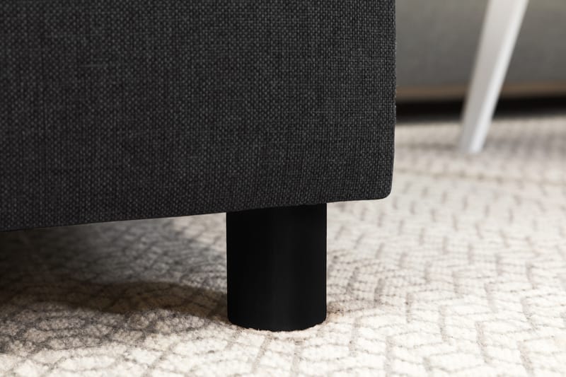 Crazy 3-seters Høyrevendt L-formet Sjeselongsofa i Stoff - Antrasitt - Møbler - Sofaer - Sofaer med sjeselong - 2 seters sofa med divan