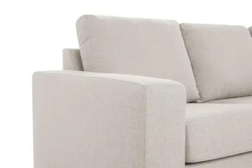 Crazy 3-seters Høyrevendt L-formet Sjeselongsofa i Stoff - Beige - Møbler - Sofaer - Sofaer med sjeselong - 2 seters sofa med divan