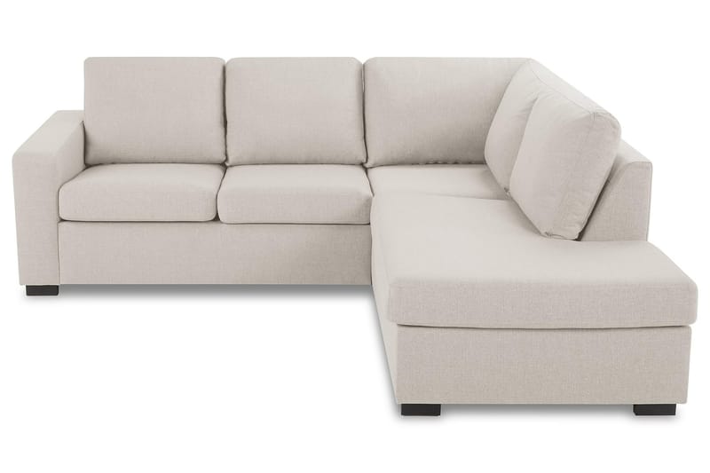 Crazy 3-seters Høyrevendt L-formet Sjeselongsofa i Stoff - Beige - Møbler - Sofaer - Sofaer med sjeselong - 2 seters sofa med divan