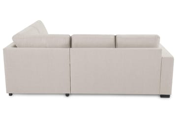 Crazy 3-seters Høyrevendt L-formet Sjeselongsofa i Stoff - Beige - Møbler - Sofaer - Sofaer med sjeselong - 2 seters sofa med divan