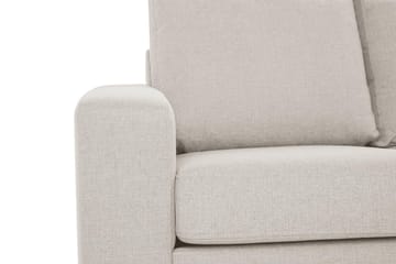 Crazy 3-seters Høyrevendt L-formet Sjeselongsofa i Stoff - Beige - Møbler - Sofaer - Sofaer med sjeselong - 2 seters sofa med divan